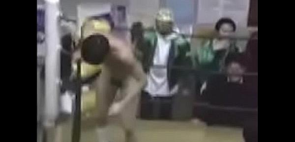  Crazy Japanese wrestling match leads to wrestlers and referees getting naked